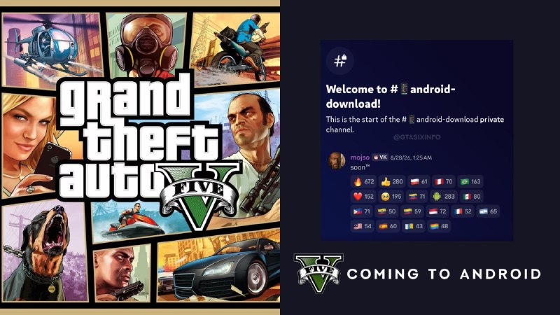 Hezar Game | بازی | گیم: 🧩 فوووووررری: بازی GTA V داره به اندروید میاد، اونم از طریق یه پورت غیررسمی که مستقیم اجرا میشه و نیازی به شبیهساز ندار