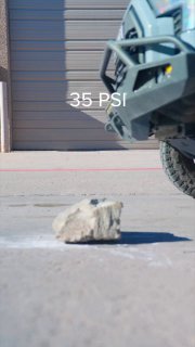 Tundra по тому же камню при давлении 35 → 25 → 15 → 5 PSI: ✅ При давлении 35 и 2