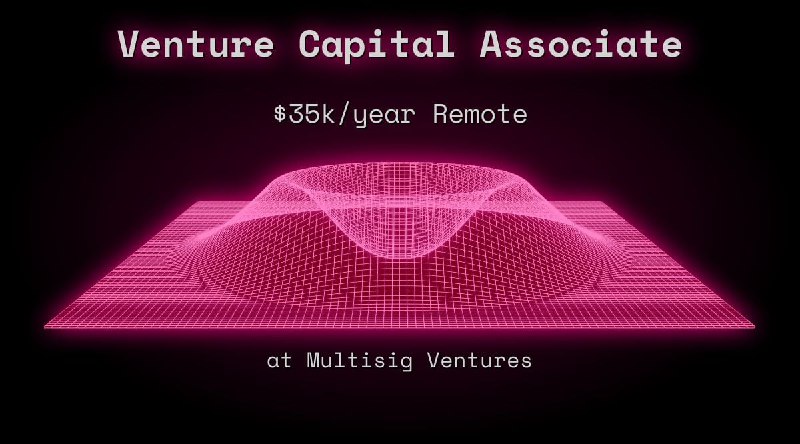 Web3 Venture Capital Associate $35k Remote at Multisig Ventures