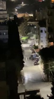 IDF presence on Al-Marij Street in Nablus.