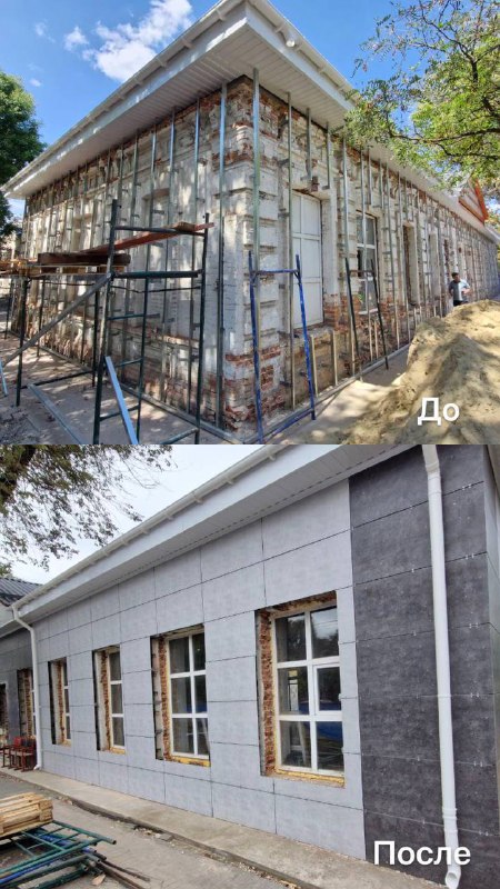 🏗️ Дагестанские строители восстанавливают спортцентр в Михайловском районе Запорожской области фото