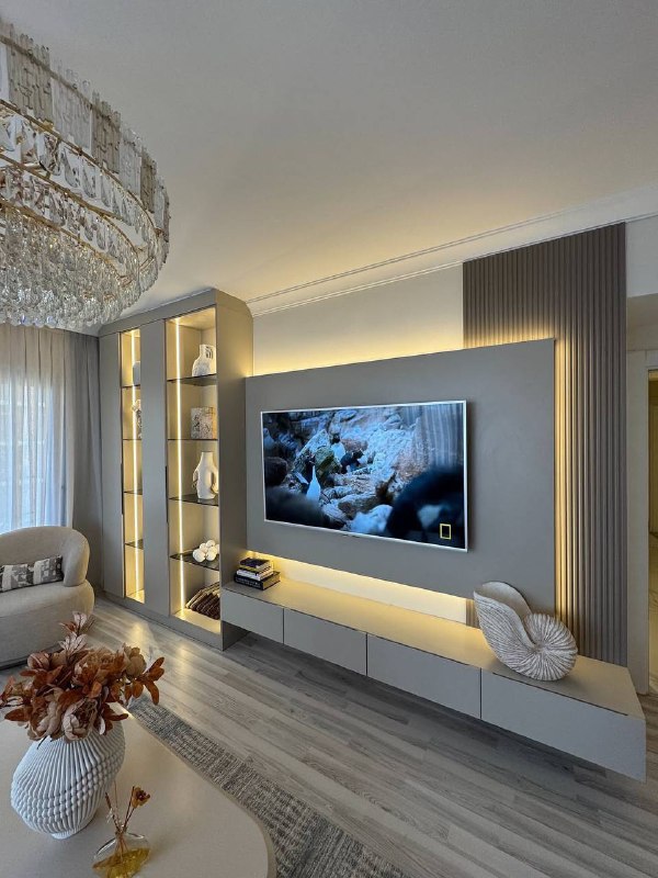 Идеально комфортная и лаконичная по цвету гостиная. - изображение 6 - идеально, комфортная, лаконичная