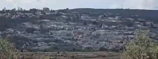 The moment of the explosions in the town of Mansuri