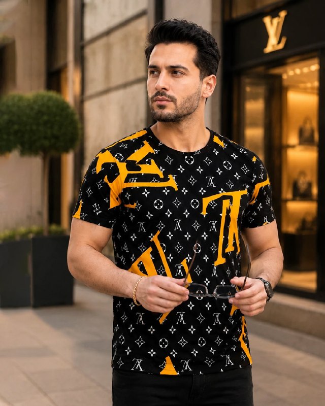فروشگاه تخفیفی آنلاین: 🔴 تیشرت مردانه LV (نارنجی) کد 6529✔️ جنس محصول : ملانژ کشی✔️ سایز بندی : L/XL❌ قیمت استثنایی فقط 588 ❌🛒 خرید کن ... تحوی