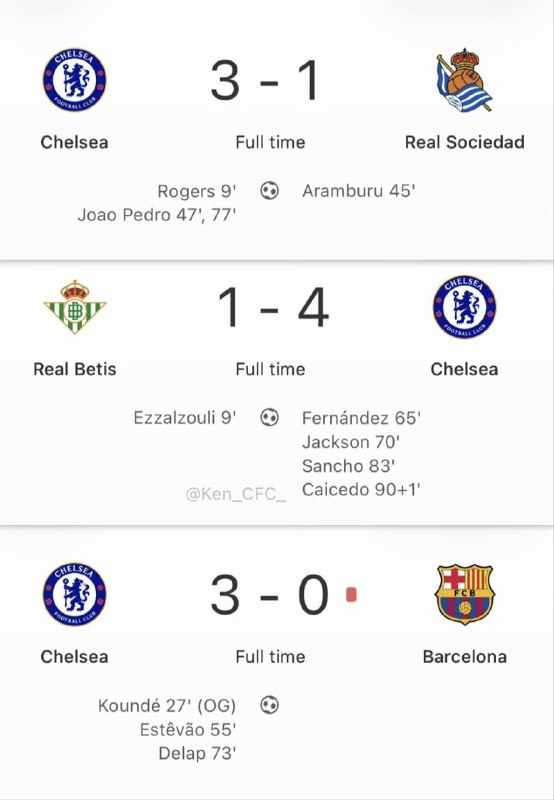 ChelseaCF Twitter: چلسی مقابل تیم های اسپانیایی طی دو سال اخیر@ChelseaCF_Twitter