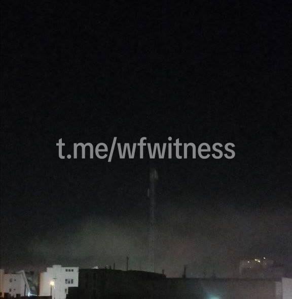 ️🇮🇷 תמונה מיאזד איראן מציגה עשן עולה.