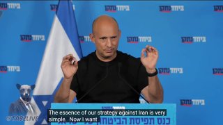 🇮🇱🇮🇷 — נפתלי בנט, ראש ממשלת שבויים לשעבר של ישראל, על איראן: