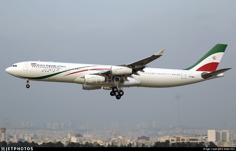 🇮🇷وقایع الاتفاقیه نظامی🇮🇷: بنا بر گزارش ایسنا ، قرار هست ایرباس A-340-311 هواپیمایی آسمان ( EP-APA ) که زمینگیر هست ، به درخواست آشیانه جمهوری اسلا