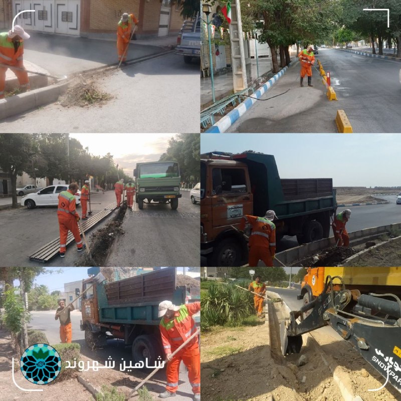 شاهین شهر وند: 📌 تلاش پاکبانان برای پاکیزگی شاهینشهر 🔹شستشوی معابر بهشت معصومه (س)، بلوار فردوسی، میدان امام علی (ع)، خیابان شهید فهمی