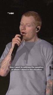 Ed Sheeran has apologized for "mistakes" after facing a backlash over Macklemore's removal from his US tour following the rapper's pro-Palestinian remarks on stage