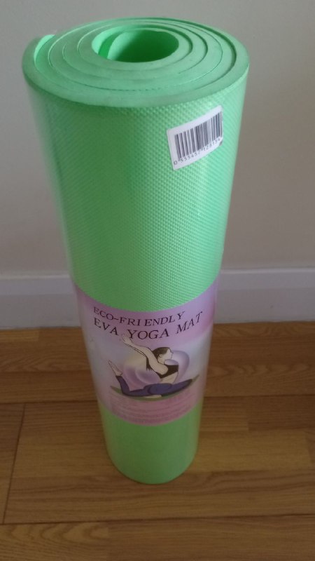 Продам коврик для йоги, фитнеса, спорта .Новый, в упаковке .Размеры 62×173 см. Толщина 8 мм, что — фото 1