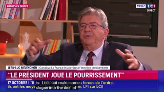 French presidential candidate Jean-Luc Melanchon: