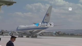 מטוסו של טראמפ מגיע לטורקיה כדי להשתתף בפסגת נאט"ו.