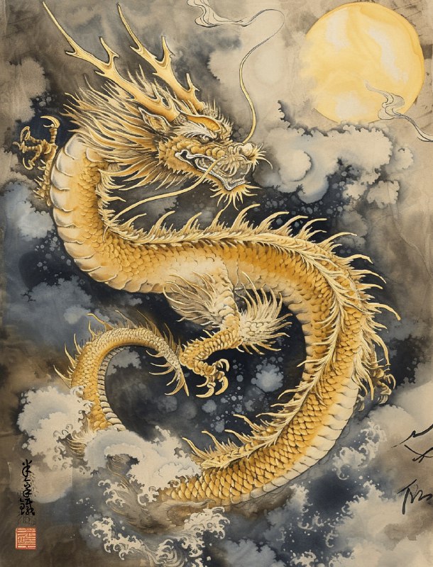 花时间做了几个龙年的图，可惜发现做不成封面了
