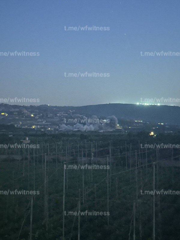 ️🇱🇧🇮🇱 תקיפה אווירית ישראלית מכוונת אל העיירה אל מנצורי, דרום לבנון.
