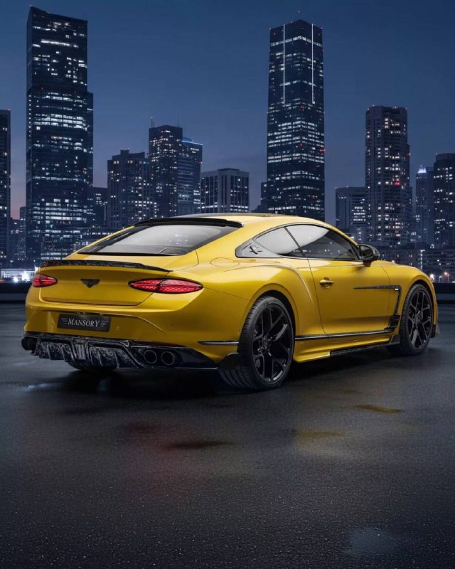 Банановый Bentley Continental GT с кучей карбона представили в Mansory. 3