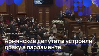 צירים פתחו במאבק בפרלמנט הארמני. הקטטה החלה לאחר נאום של נציג מפלגת השלטון - הוא עורר התכתשות עם האופוזיציה.