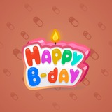 B-Day Candle #122