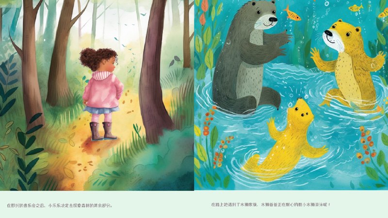 给女儿画了一套绘本