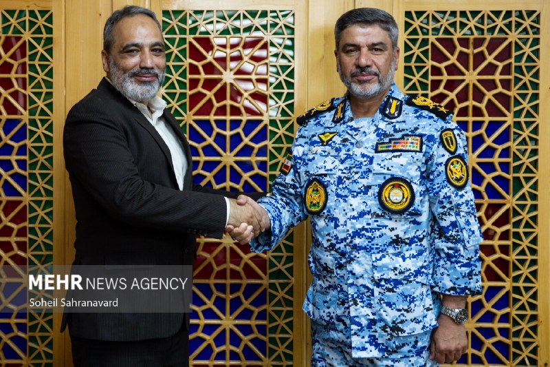 خبرگزاری مهر: 📸 بازدید سخنگوی ارتش از گروه رسانه‌ای مهر🔺 امیر سرتیپ محمد اکرمی نیا سخنگوی ارتش جمهوری اسلامی ایران با حضور در خبرگزاری