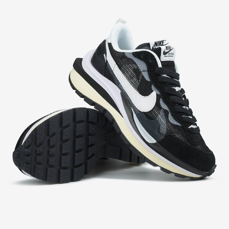 Nike Nike x Sacai VaporWaffle Black White, фото 2