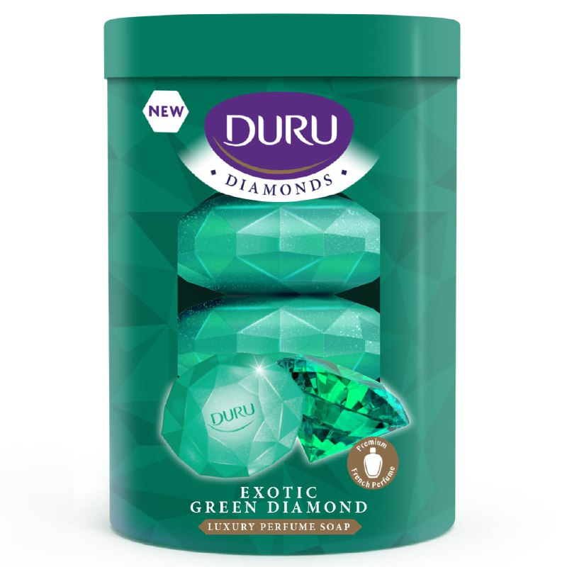 DURU Diamonds Exotic Green Sabun 90Gramx4