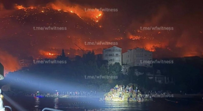 ️🇭🇷 תמונות נוספות המציגות את השריפה ההרסנית באומיש, קרואטיה.