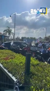 1,500 כלי רכב ואופנועים יצאו הבוקר למסע תמיכה בקריית שמונה