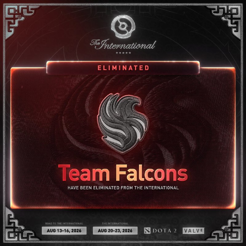 Dota2 Live: تیم 🌟ایرون وینگ اولین تیمی شد که از مرحله اصلی حذف میشه #TI15 ✅دوتا2 لایوتیم 🌟فالکونز دومین تیمی شد که از مرحله اصلی حذف