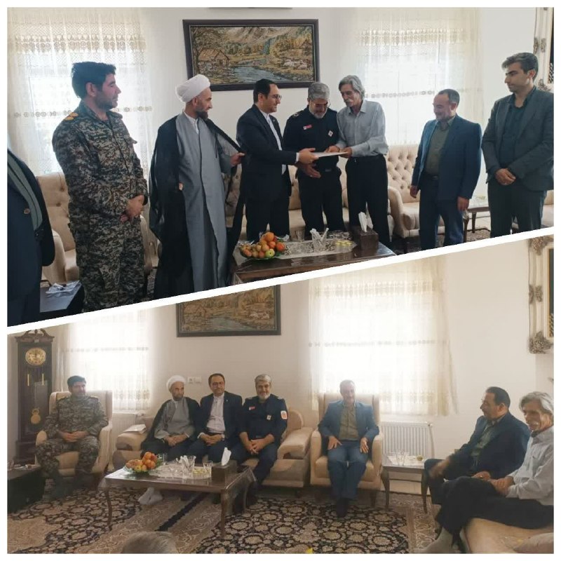 نسیم خنداب: 🔹 به مناسبت ۲۶ مردادماه، سالروز ورود آزادگان سرافراز به میهن اسلامی مسئولین شهرستان با آزاده و جانباز سرافراز علی آزاده