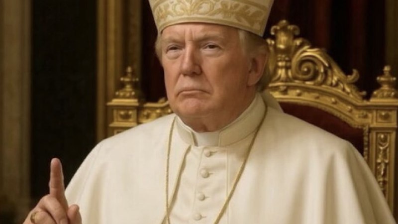 Trump posts AI-generated photo of himself dressed as the pope