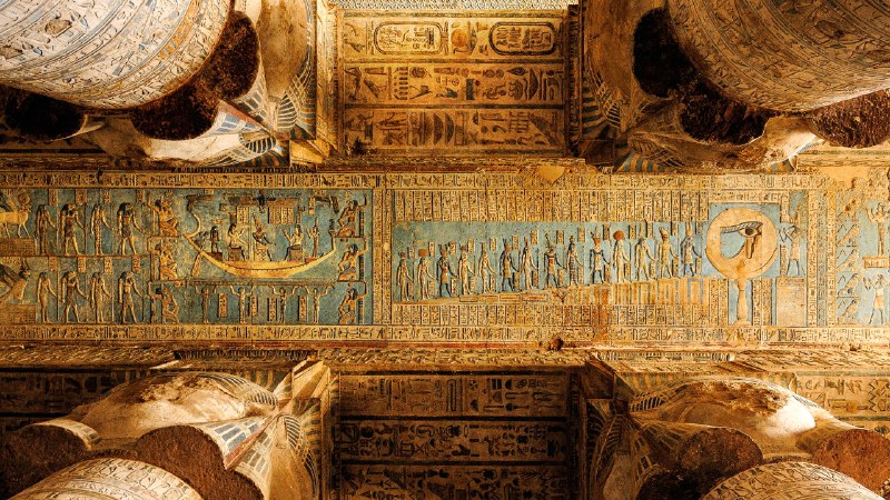 Uncovering the pastTemple of Hathor, Dendera Temple Complex, Qena, Egypt (© Nick Brundle Photography/Getty Images)