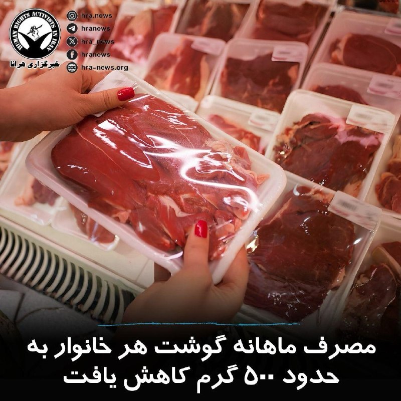 خبرگزاری هرانا ✔: احمد شاد، دبیر انجمن تأمین‌کنندگان و توزیع‌کنندگان گوشت کشور، از افزایش حدود ۱۱۰ درصدی قیمت گوشت گوسفندی و ۱۶۰ درصدی گوش