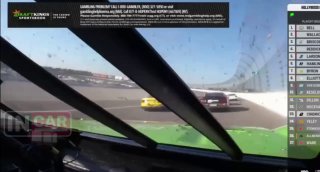 Болид NASCAR проехал по стене на скорости 320 км/чВо время гонки автомобиль Зейн