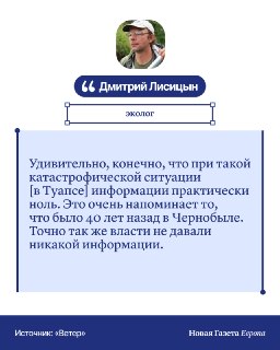 ❓ Чем дышат в Туапсе и Перми? Почему нет данных о катастрофе после атак ВСУ? К каким последствиям приведет разлив нефти? «Ветер» обсудил эти вопросы с экологом🔹 После ударов украинских дронов по нефтеперерабатывающему заводу и морскому терминалу в Туапсе м