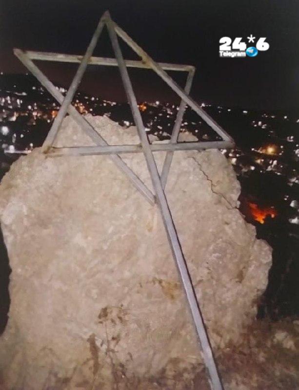 🇮🇱 ההפקרות בשומרון: ערבים מכפר המרצחים בורין מתגאים שהסירו מגן דוד סמוך לישוב סנה יעקב (גבעת רונן). אלחנן…