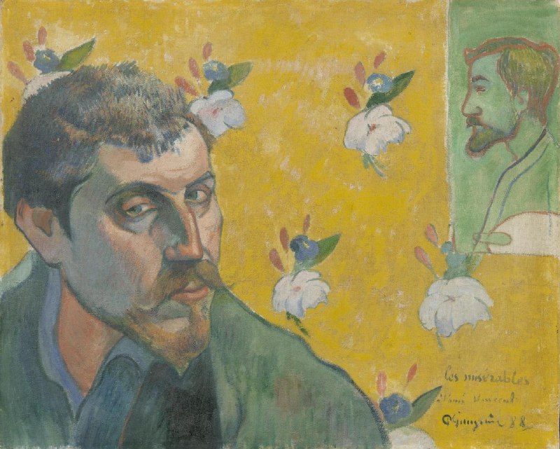 موزه لوور | The Louvre: خودنگاره با چهره امیل برنار؛ 1888اثری از پل گوگندر موزه ون گوگ در آمستردام🫣 @TheLouvre