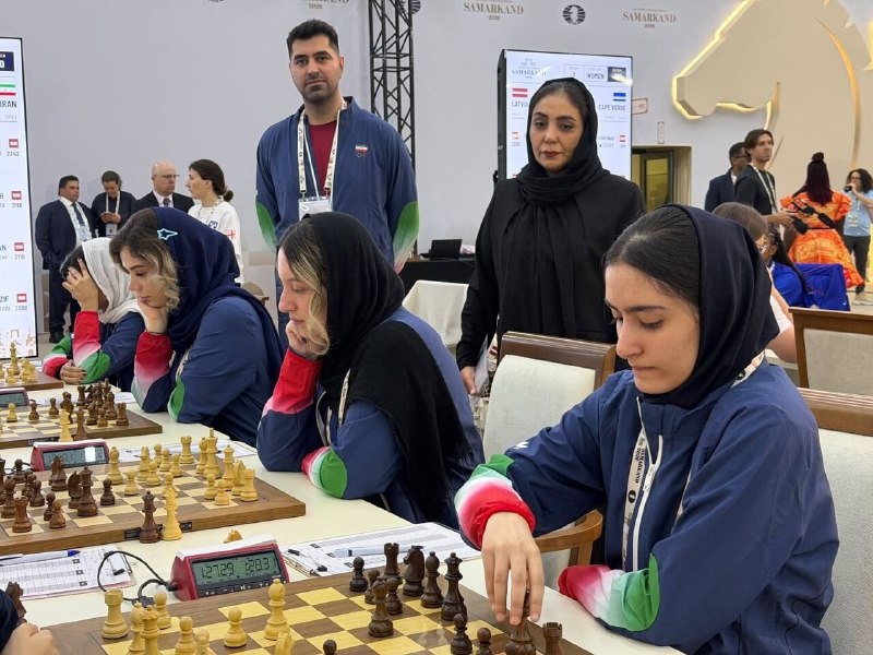 France succumbed to the intelligence and skill of Iranian chess girls