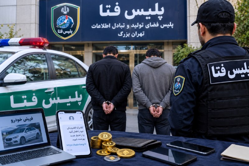 Arrest of two fraudsters in Tehran; Buying a car with fake cryptocurrency