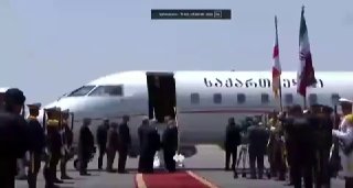 נשיא גאורגיה הגיע לאחרונה למדינה.