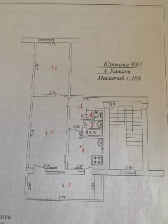 Каракамыш 2/4 Кирпичный дом 2 переделанная в 3