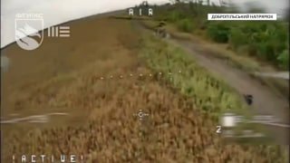 Footage from Russian-occupied Crimea shows a Russian S-400 Triumf air defense launcher burning before secondary detonations.