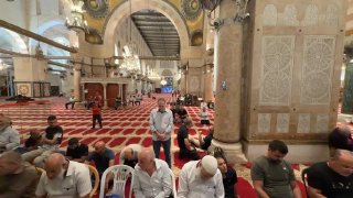 أذان المغرب يرتفع من المسجد الأقصى