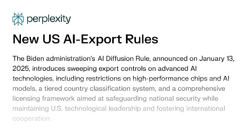 New US AI-Export Rules