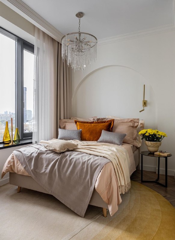 Этот интерьер - доказательство того, что площадь не определяет возможности. На 38 квадратных метрах дизайнер-декоратор Сара Михайлова разместила дв... - изображение 4 - интерьер, две, telegram