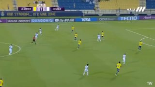 Esteghlal's second goal by Guderzi in the 60th minute Al-Grafa 1-2 Esteghlal