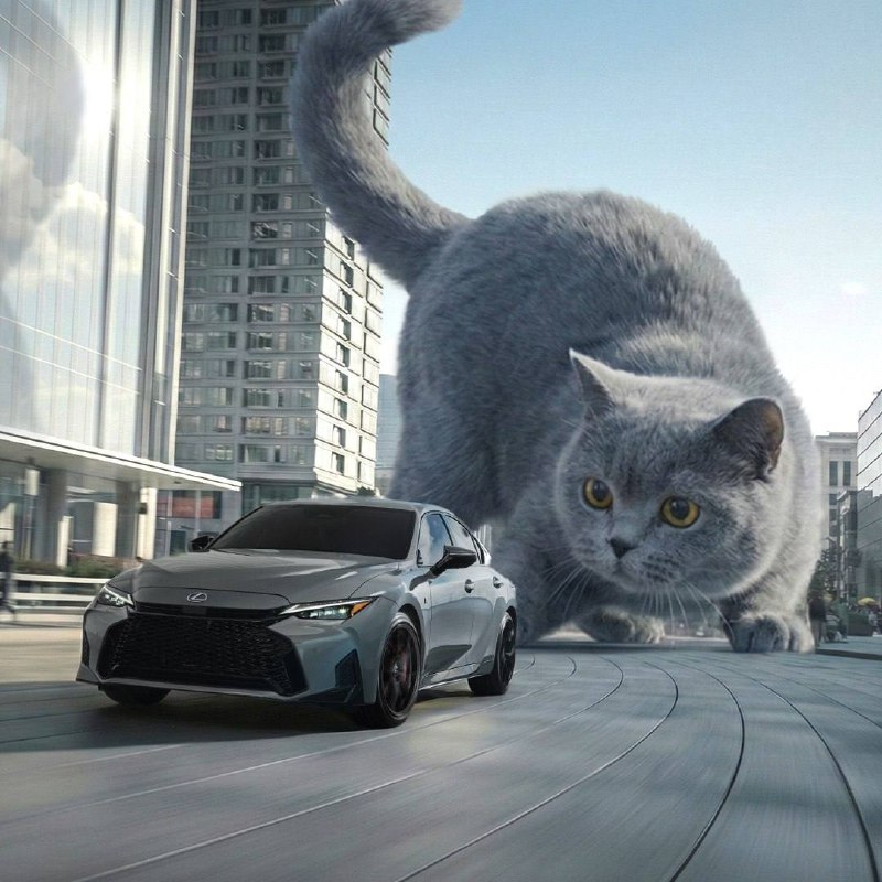 Lexus выпустил рекламу, в которой весь мир, кроме котов, внезапно стал МИНИАТЮРНЫМ. 2