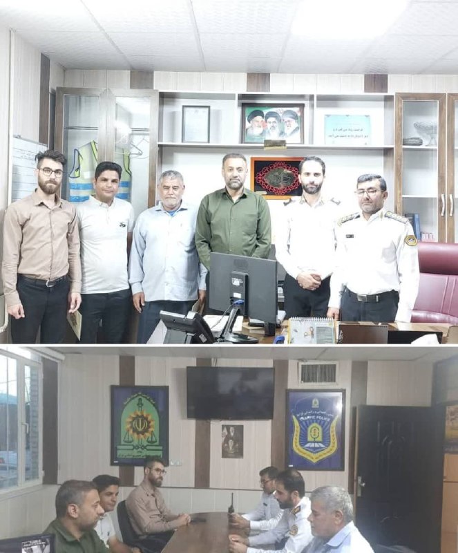 کانال خبری جابری️️️️️️: *🔰ارتقای فرهنگ ترافیک در گرو تعامل رسانه و پلیس راهور؛ تکریم وتجلیل اصحاب رسانه در خرامه با اصحاب رسانه به مناسبت روز خب