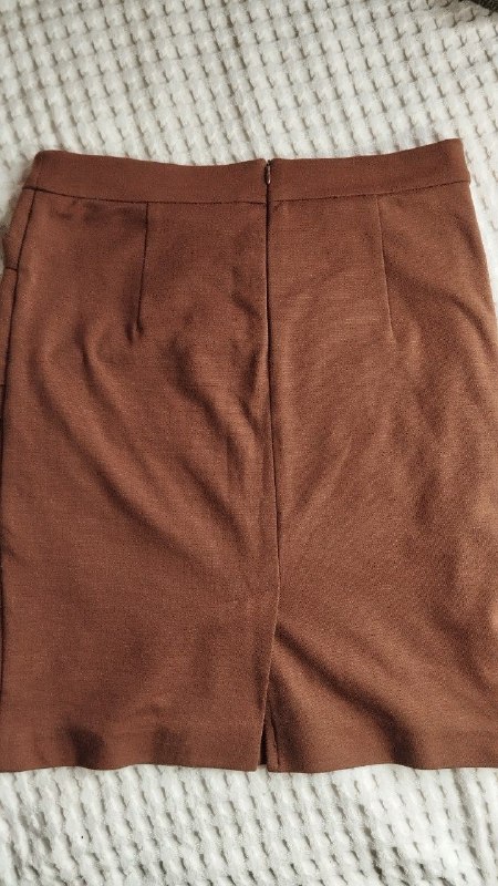 Практически новая коричневая женская юбка бренда "Behcetti" — фото 1