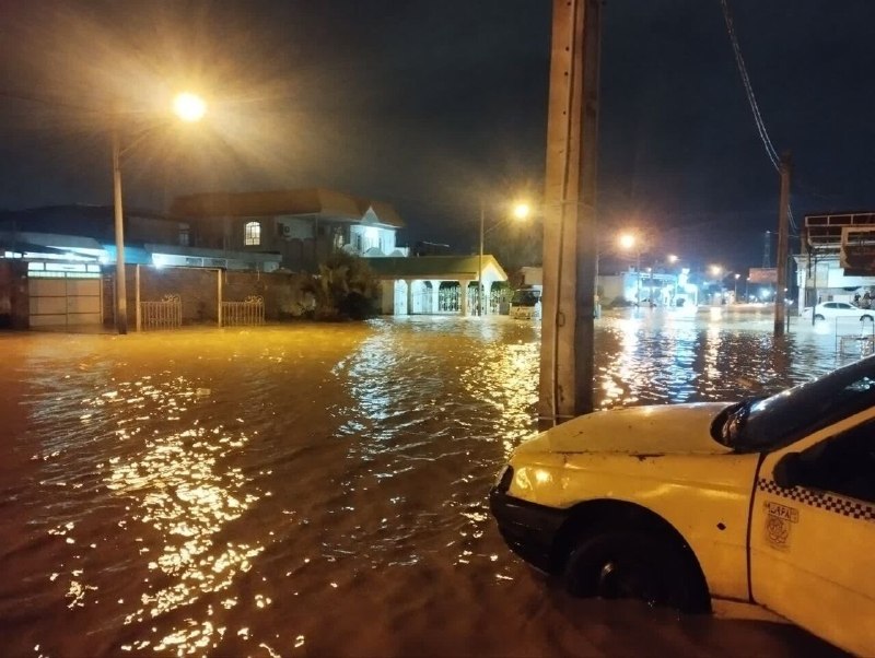 Heavy rain and flooding in Golestan cities